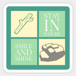 Smile in nature Sticker